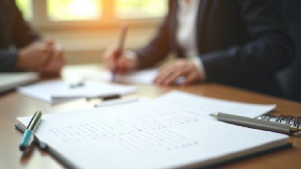 Espaço de trabalho organizado com planeamento de agenda e materiais profissionais